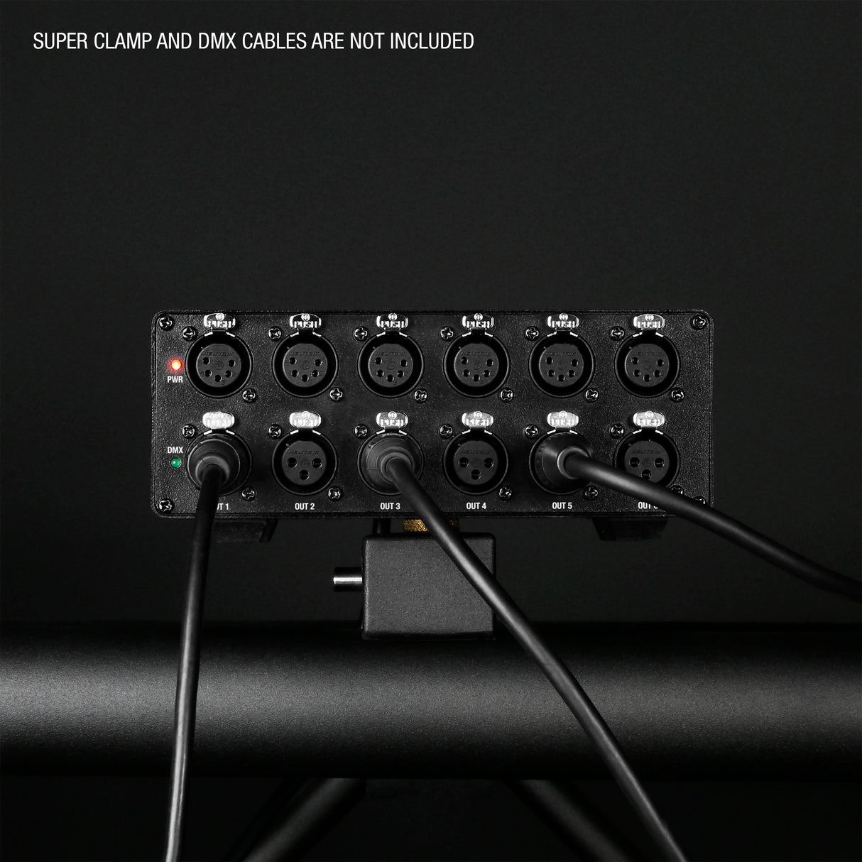Cameo SB 6 T RDM - 6-udgangs DMX/RDM-splitter/booster med 3- og 5-polede stik