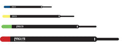 ProCab Kabelbinder velcro 15x450 mm, sort/gul 10 styk