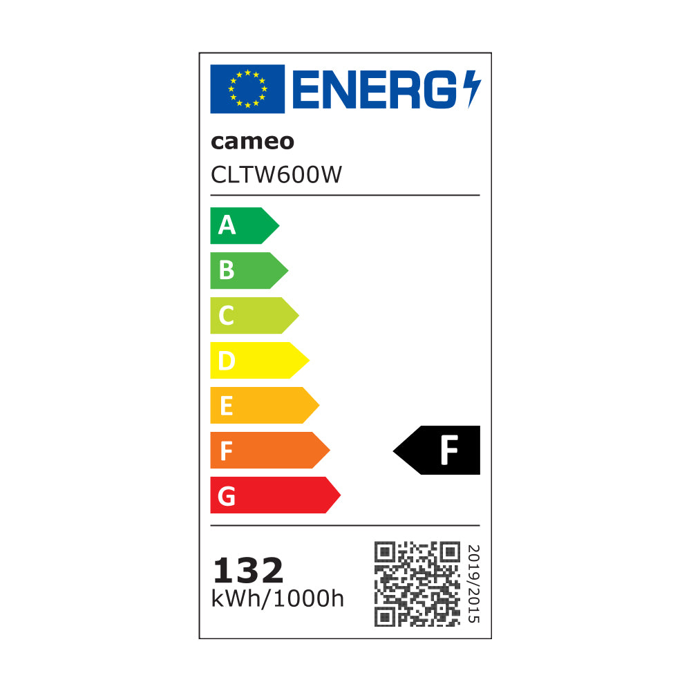Cameo THUNDER® WASH 600 W - 3-i-1 strobe-, blinder- og wash-lys 648 x 0,2 W hvidt lys
