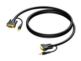 ProCab SVGA han > SVGA han & Stereo Audio Jack 15 meter