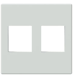 Keystone monteringsplade 45 x 45 mm f. 2 stik, Hvid