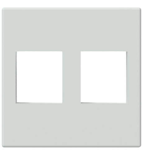 Keystone monteringsplade 45 x 45 mm f. 2 stik, Hvid
