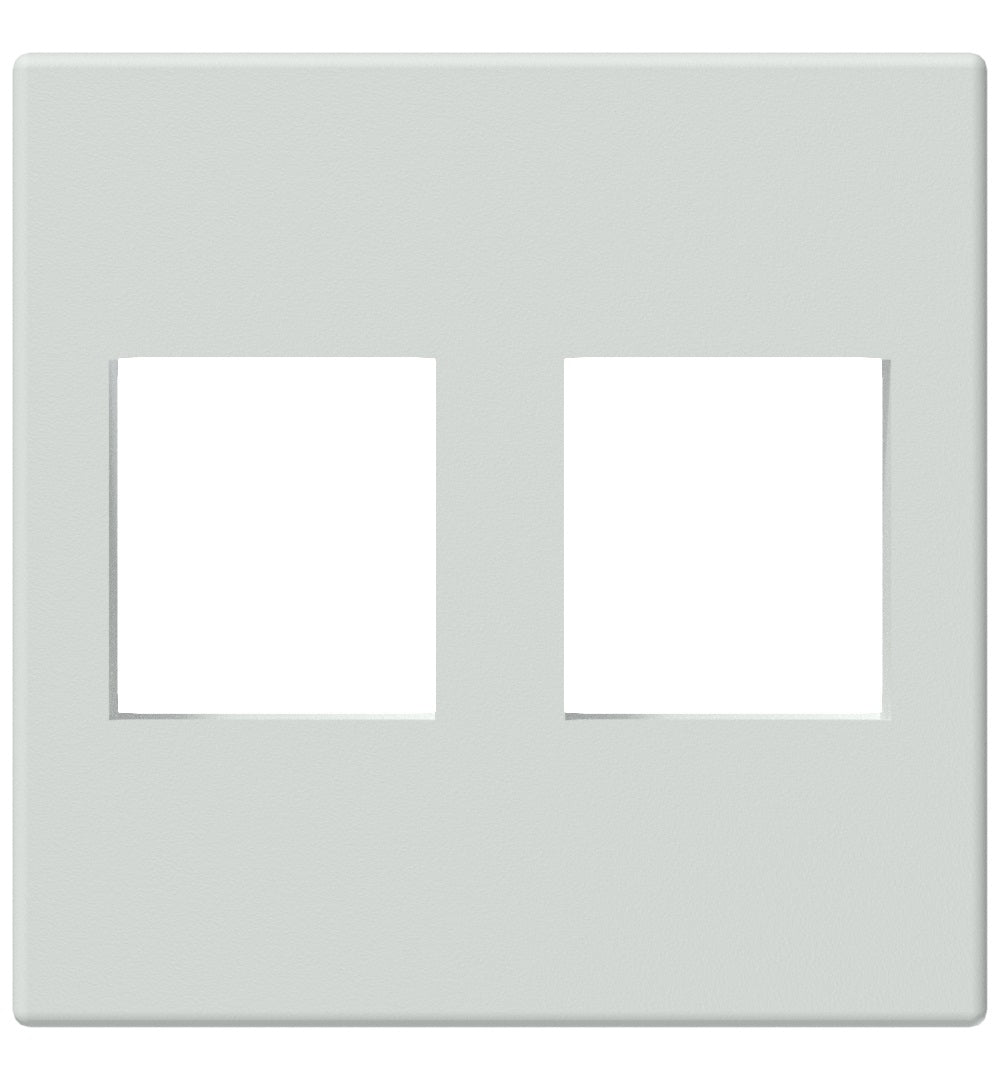 Keystone monteringsplade 45 x 45 mm f. 2 stik, Hvid