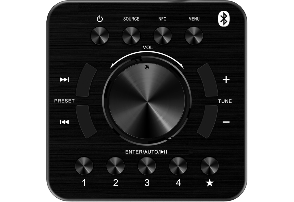 Kenwood CR-M10DAB-B FM,DAB+, Bluetooth Radio (Sort)