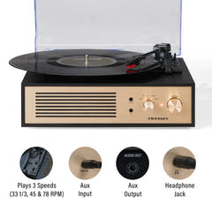 Crosley Miles Pladespiller, Sort