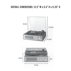 Crosley Miles Pladespiller, Sort
