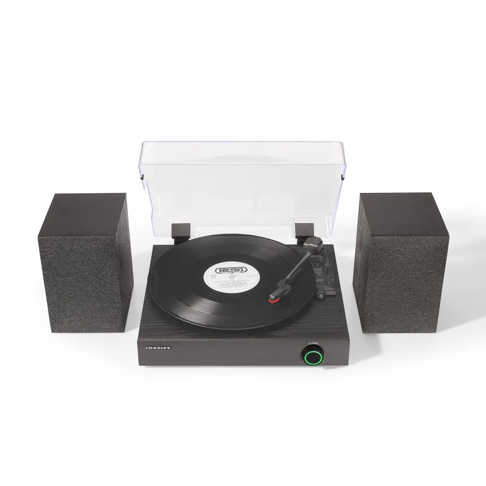 Crosley Zane Pladespiller med højttalere, Sort