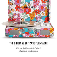 Crosley Cruiser Plus Pladespiller Tovejs Bluetooth (Groovy Floral)