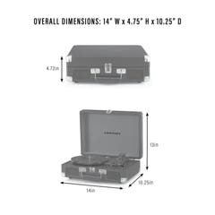 Crosley Cruiser Plus Pladespiller Tovejs Bluetooth (Groovy Floral)