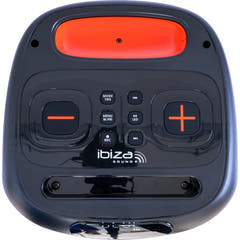 IBIZA Festhøjttaler m. Lys og Bluetooth