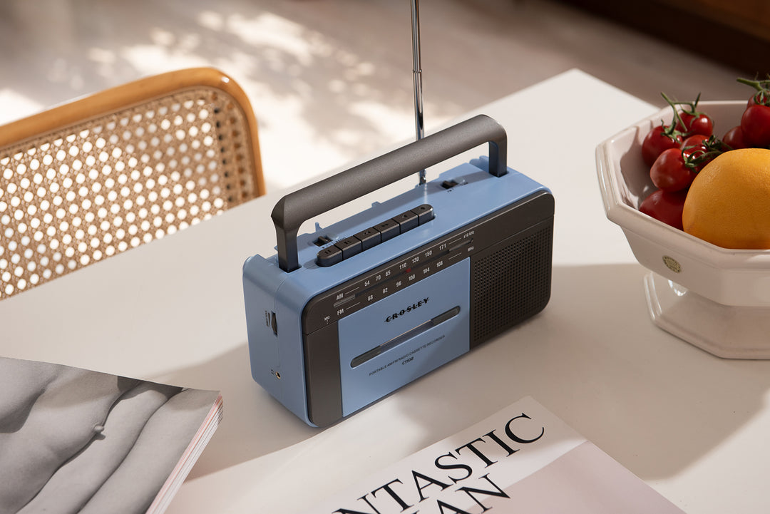 Crosley - Kassetteafspiller (Blå)