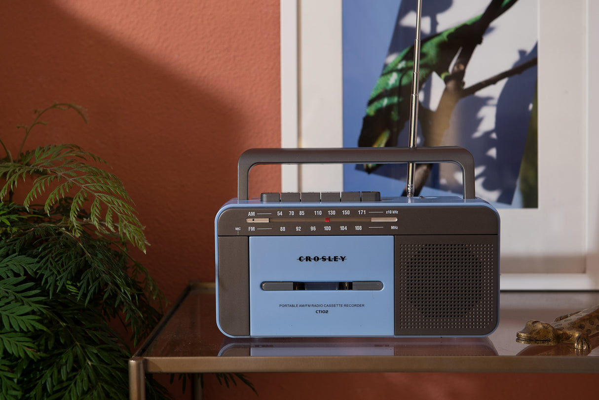 Crosley Kassetteafspiller (Blå)