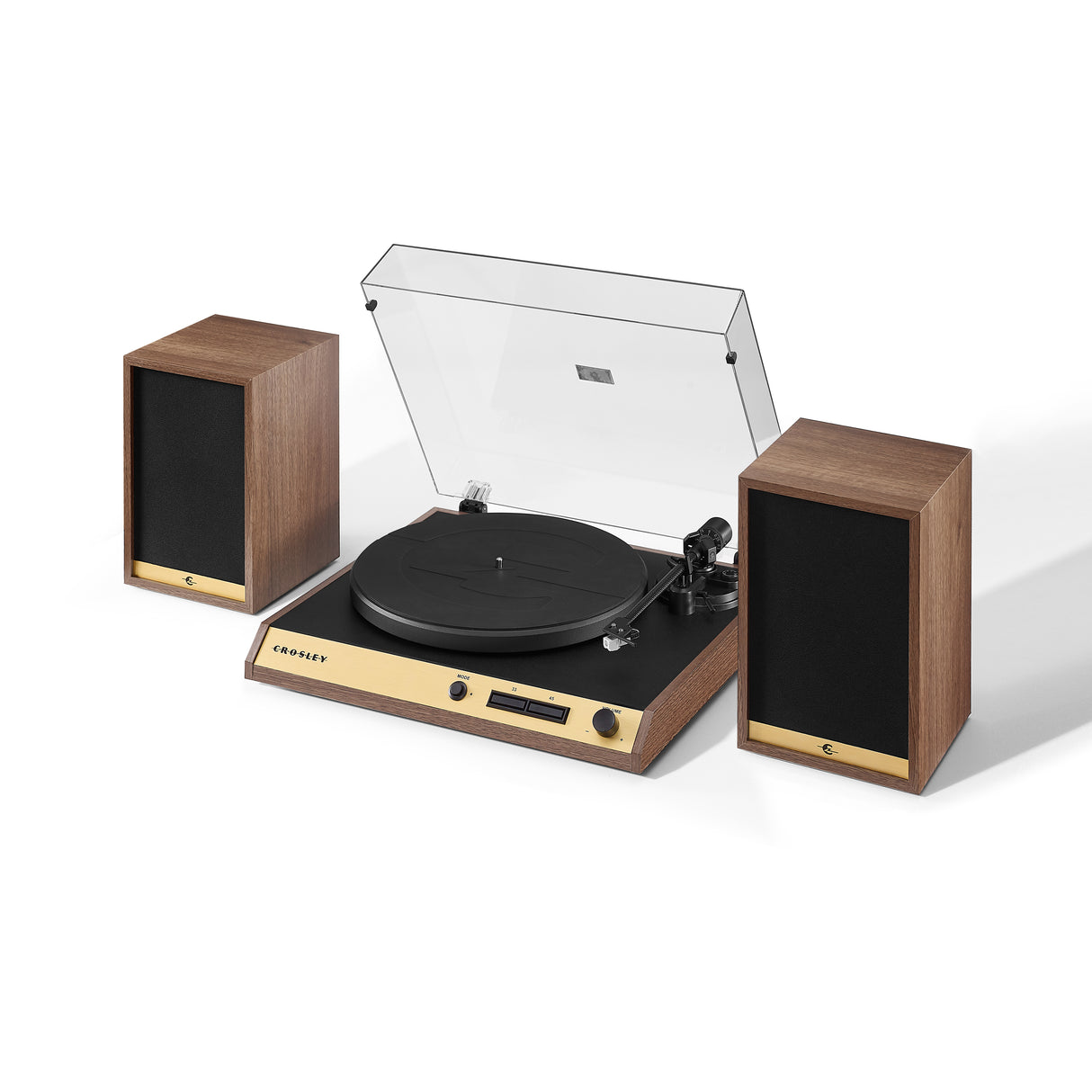 Crosley C72 Pladespiller m. Højttalere (Valnød)