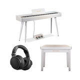 Grooveland DDP-140 El Klaver (Hvid) Bundle