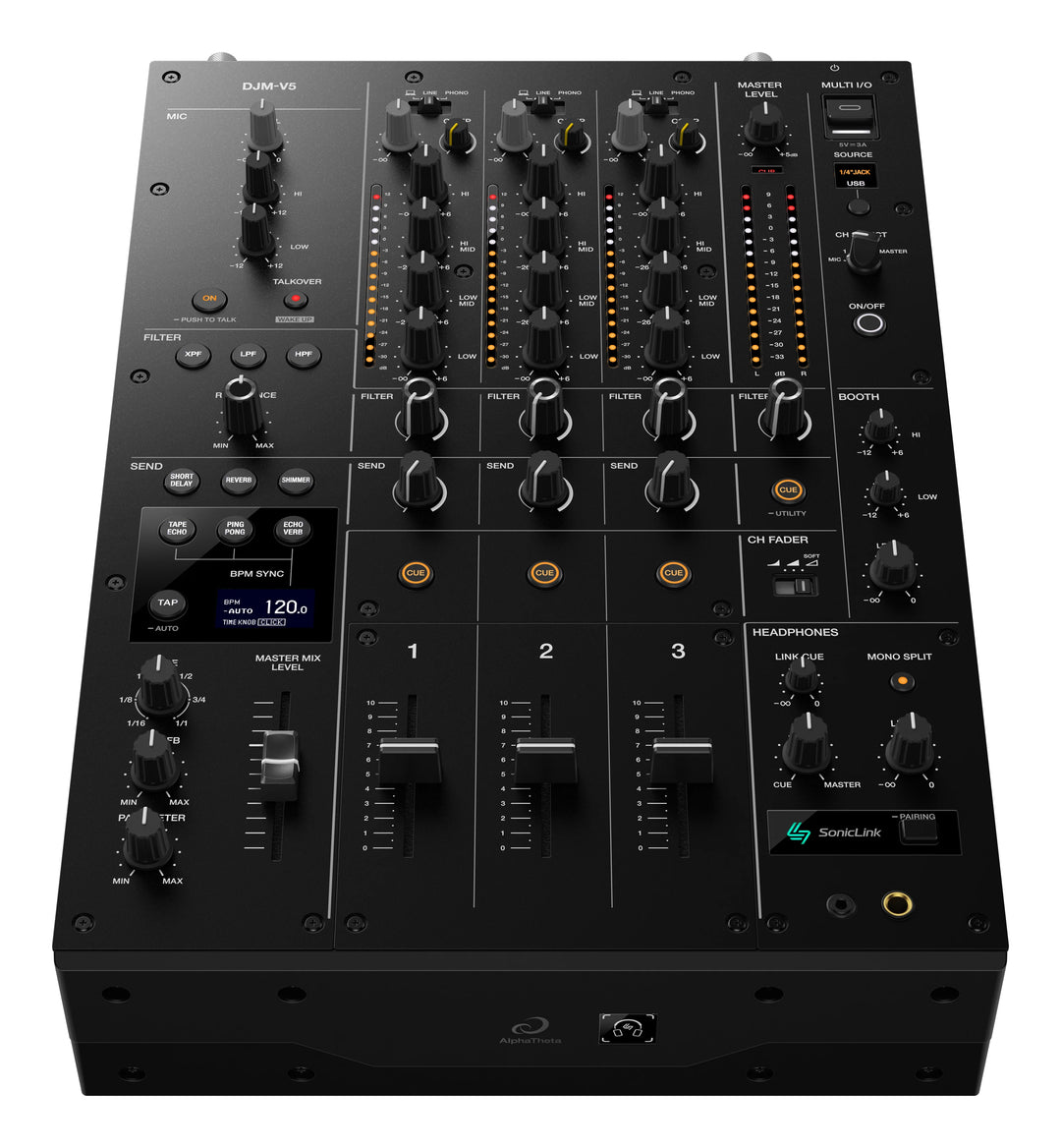 AlphaTheta CDJ-1500X + DJM-V5 bundle