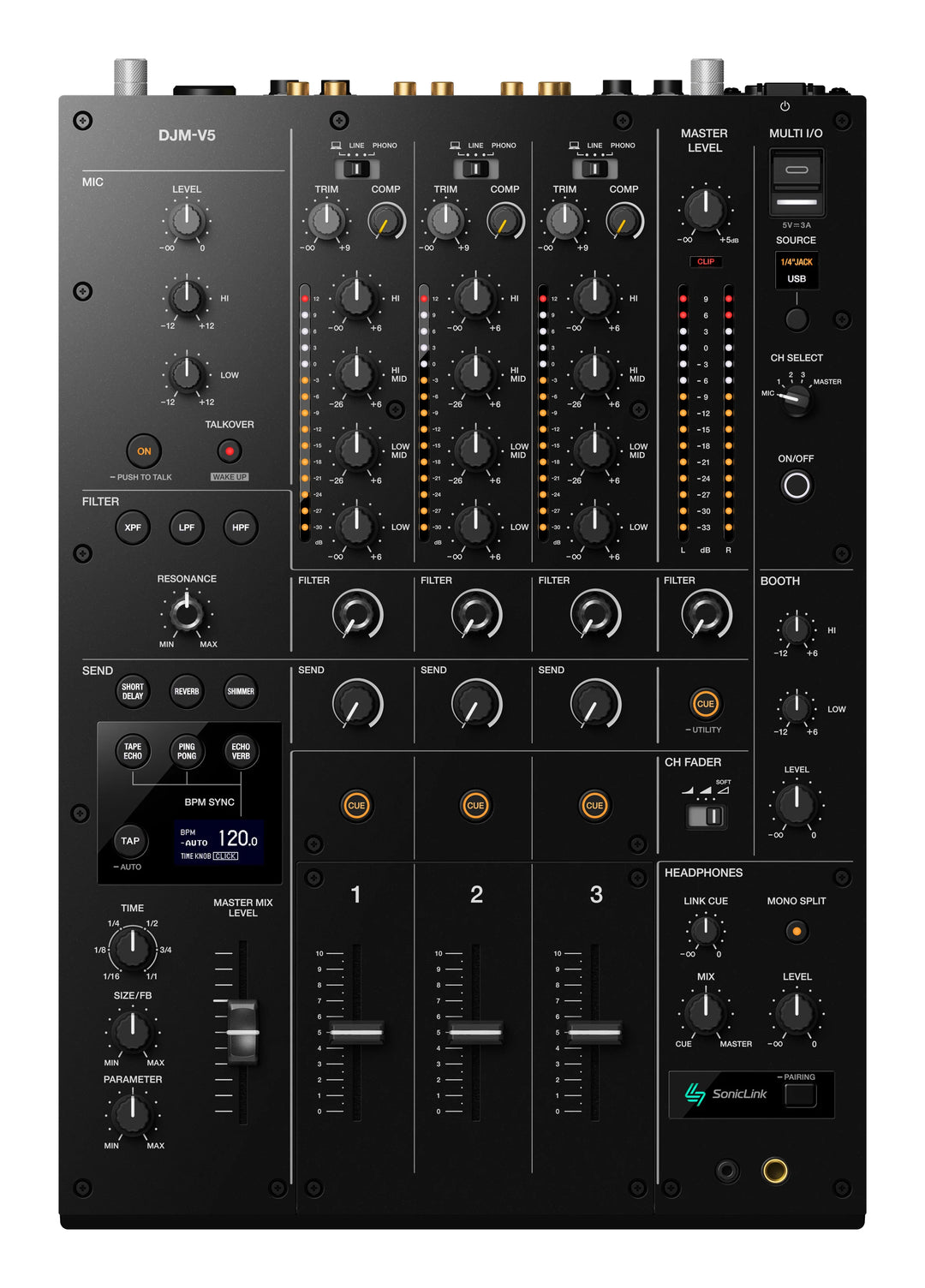 AlphaTheta CDJ-1500X + DJM-V5 bundle
