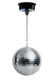 Marconi Batteridrevet Diskokugle m. LED (20 cm)