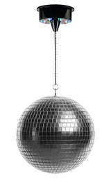 Marconi Batteridrevet Diskokugle m. LED (30 cm)