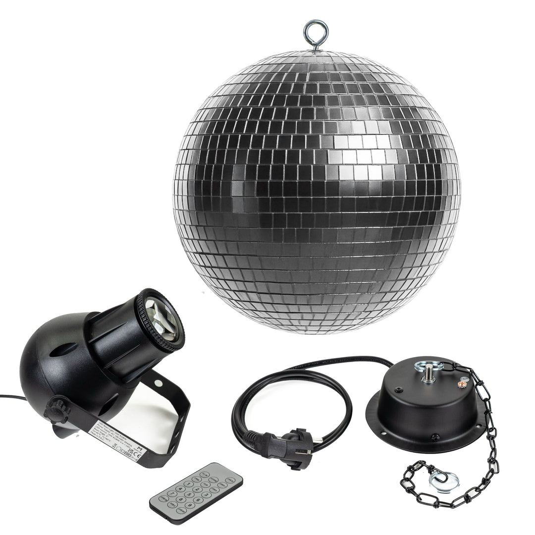Marconi diskokugle m. LED (30 cm)