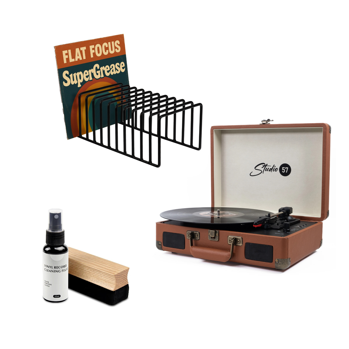 Studio 57 Dolly Pladespiller (Brun) Bundle