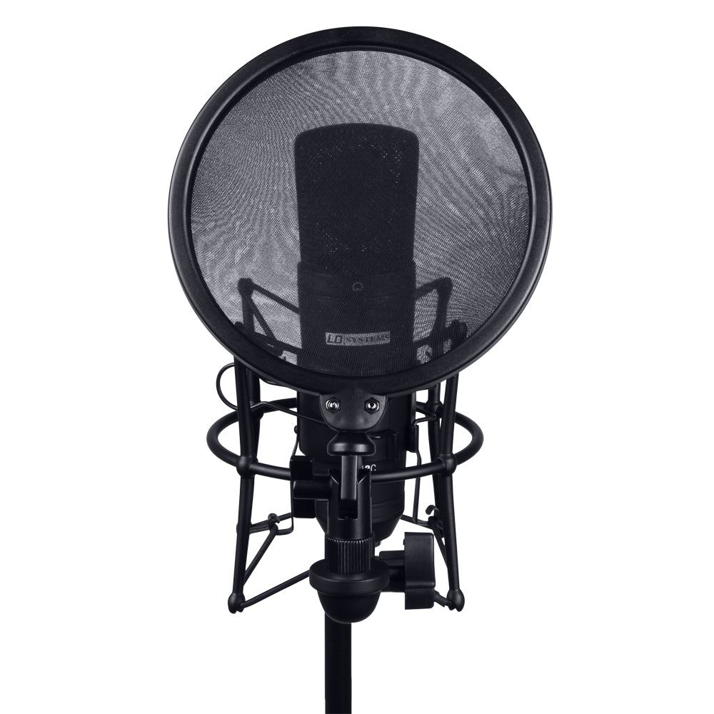 LD Systems DSM 400 Mikrofon Shock Mount med Pop Filter