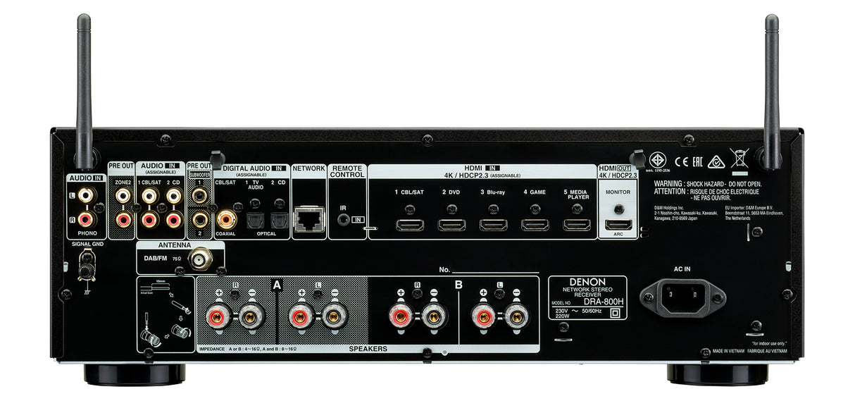 Denon DRA-800H Stereo Receiver (Sort)