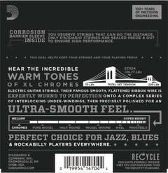 Daddario ECG24 Guitarstrenge (Jazz Light, 11-50)