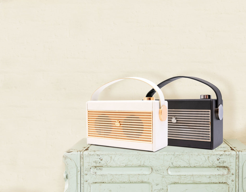 GPO Darcy Vintage Style Radio (Sort/Sølv)