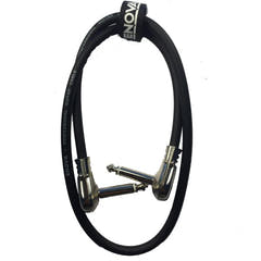 Enova vinkel jack flad kabel til pedalboard 40 cm