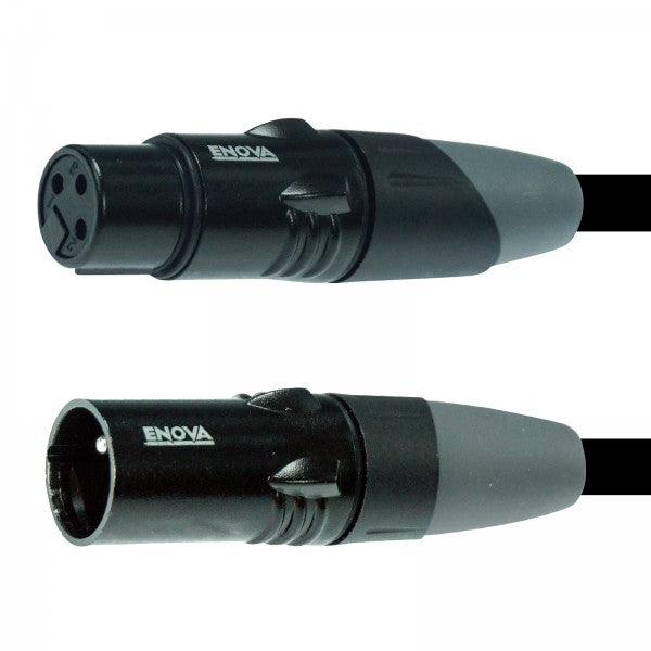 Enova XLR kabel 3-pin analog og AES DMX 10 meter