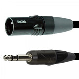 Enova mikrofonkabel XLR han til stereo jack 2 meter