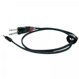Enova minijack adapter kabel minijack til 2 x jack 4 meter