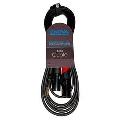 Enova adapter kabel MiniJack > 2 x XLR han, 3  meter