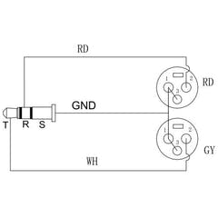 Enova Nxt 3-Pin XLR mikrofonkabel 3 meter