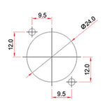 Enova 5-Pin XLR han chassis stik, sort