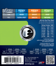 Elixir Optiweb Guitarstrenge (7-String, 10-56 Light)