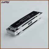 Easttop T008 Blues Harp Mundharmonika (F, Sølv)