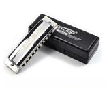 Easttop T008 Blues Harp Mundharmonika (F, Sølv)