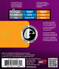 Elixir Nanoweb Bronze 80/20 Guitarstrenge (HD Light, 13-53)