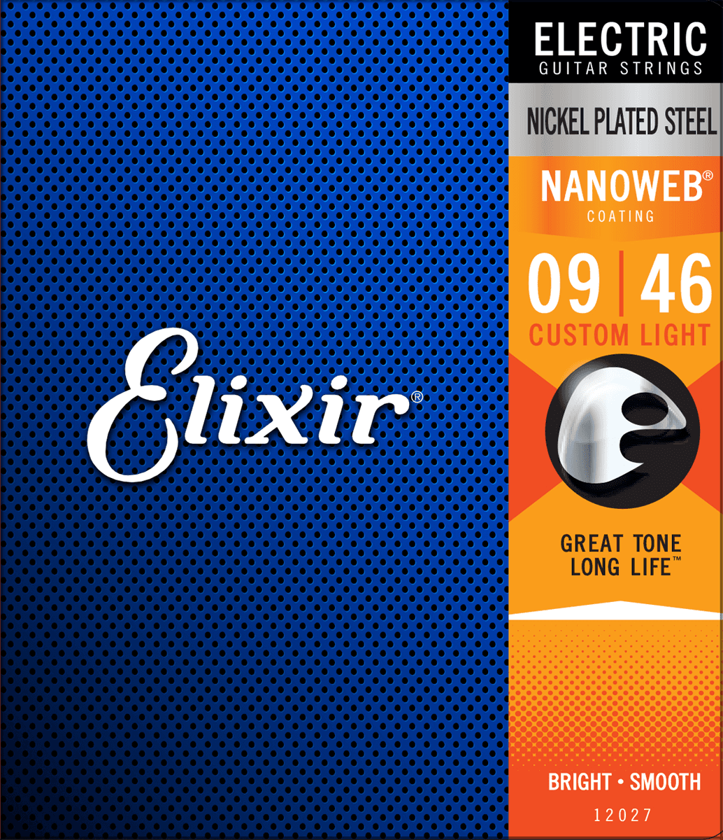 Elixir Nanoweb Guitarstrenge (Custom Light, 09-46)