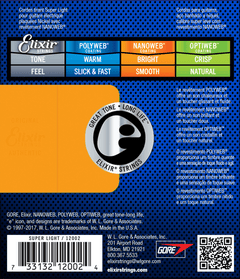 Elixir Nanoweb Guitarstrenge (Super Light, 09-42)