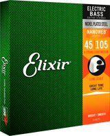 Elixir Nanoweb Nickel Basstrenge (Medium, 45-105)