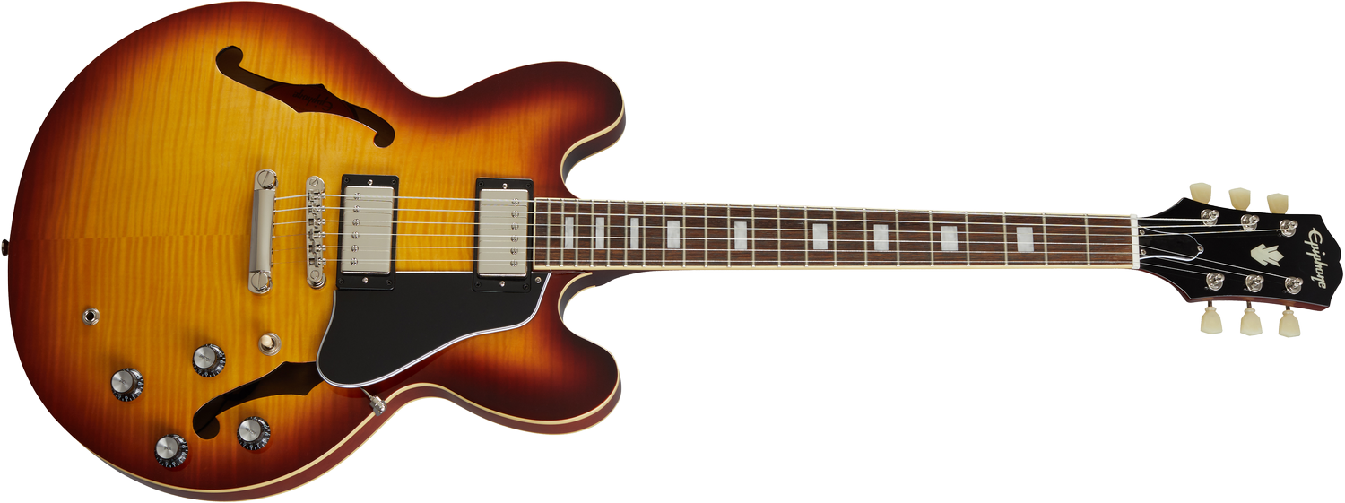 Epiphone ES-335 Figured El-guitar (Raspberry Tea Burst)