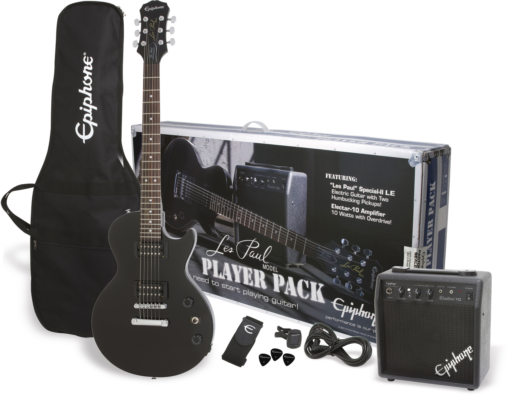 Epiphone Les Paul Player Pack (Ebony)