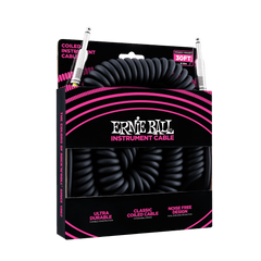 Ernie Ball 6044 Guitar Kabel (Sort, 9m)