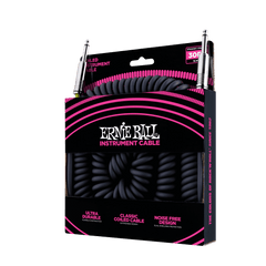 Ernie Ball 6044 Guitar Kabel (Sort, 9m)
