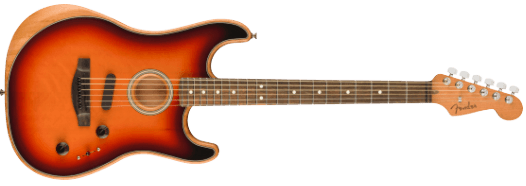 Fender American Acoustasonic Stratocaster El-guitar (3-Color Sunburst)