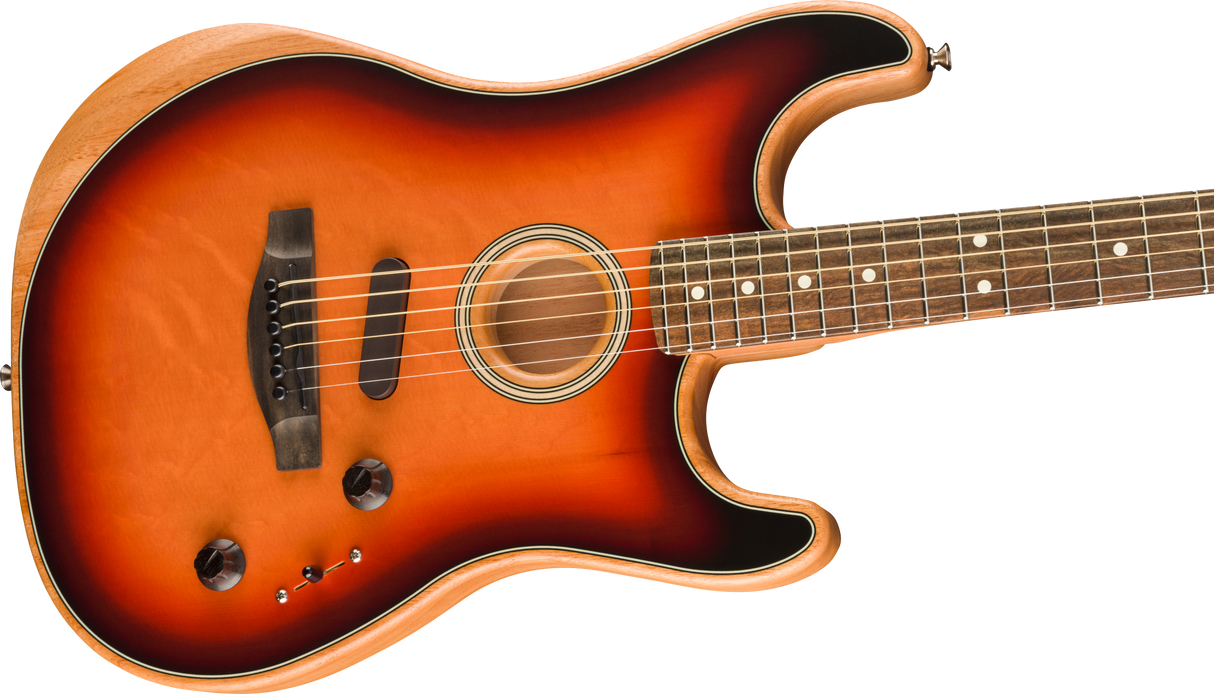 Fender American Acoustasonic Stratocaster El-guitar (3-Color Sunburst)