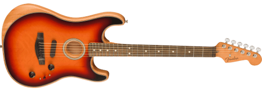 Fender American Acoustasonic Stratocaster El-guitar (3-Color Sunburst)