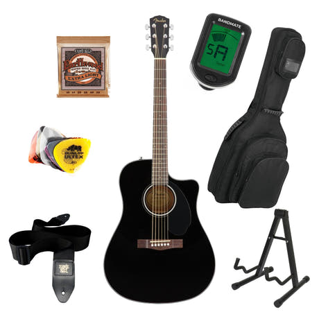 Fender CD-60SCE Startpakke (Sort)